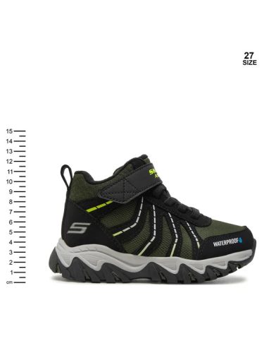 SKECHERS FIÚ BÉLELT VÍZÁLLÓ CIPŐ 34 ZÖLD
