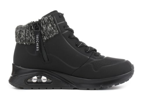 SKECHERS UNO LÁNY BÉLELT CIPŐ 38 FEKETE