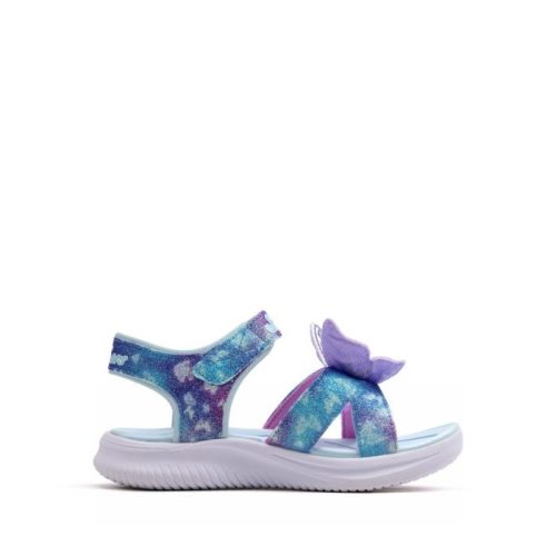 SKECHERS LÁNY SZANDÁL 32 KÉK LED PILL.,