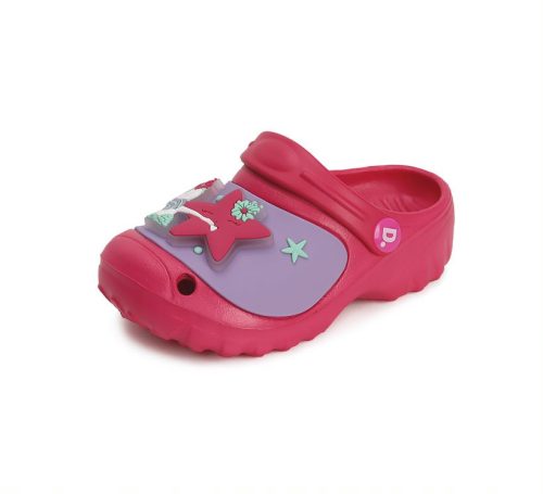 D.D.STEP papuci de cauciuc pentru fete 30 cu LED stea