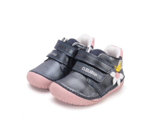 D.D.STEP pantofi barefoot pentru fete, tip gheată, mărimea 22