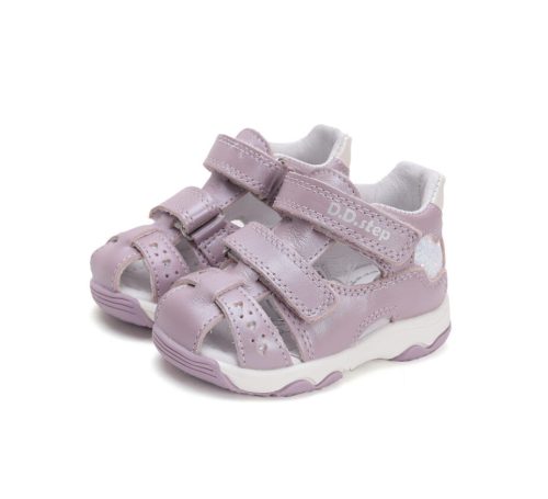 D.D. sandale cu baretă între degete pentru fete, mărimea 22, cu inimioare