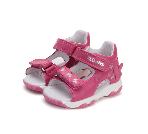 D.D.STEP sandale fetiță 21 cu LED fluture