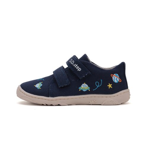 D.D.STEP BAREFOOT FIÚ VÁSZONCIPŐ 28 KÉK